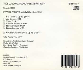 CD Pyotr Ilyich Tchaikovsky: Suite No. 2, Op. 53 - Capriccio Italienne Op. 45 (Original Versions For Piano Duet)