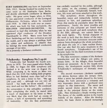 CD Pyotr Ilyich Tchaikovsky: Symphony No. 5 In E Minor, Op. 64
