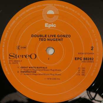 2LP Ted Nugent: Double Live Gonzo!