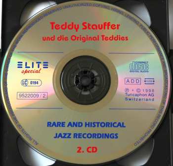 2CD Teddy Stauffer Und Seine Original Teddies: Rare And Historical Jazz Recordings