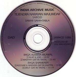 CD Tejendra Majumdar: Raga Alhaiya Bilawal / Shankara
