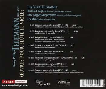 CD Georg Philipp Telemann: Œuvres Pour Flûte Et Violes