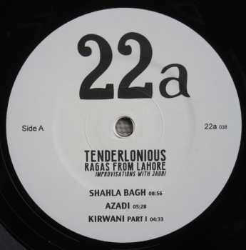 LP Tenderlonious: Ragas From Lahore, Improvisations With Jaubi