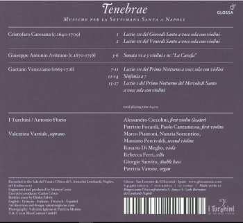 CD Gaetano Veneziano: Tenebrae - Musiche Per La Settimana Santa A Napoli