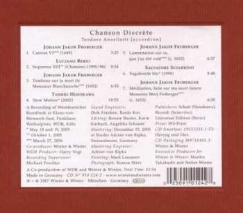 CD Teodoro Anzellotti: Chanson Discrète