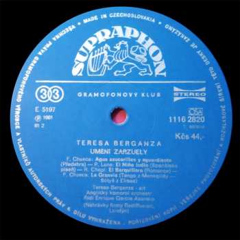 LP Teresa Berganza: Umění Zarzuely