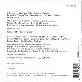 3CD/Box Set Terje Rypdal: Odyssey In Studio & In Concert