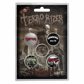 Merch Terrorizer: Set of Buttons Caustic Attack 