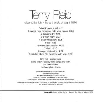 CD Terry Reid: Silver White Light - Live At The Isle Of Wight 1970