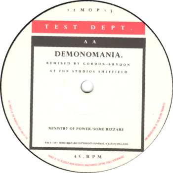 LP Test Dept.: Victory