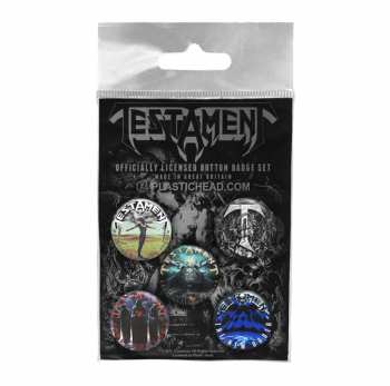 Merch Testament: Set of Buttons Testament Button Badge Set