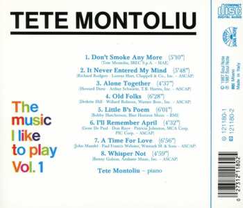 CD Tete Montoliu: The Music I Like To Play - Vol. 1