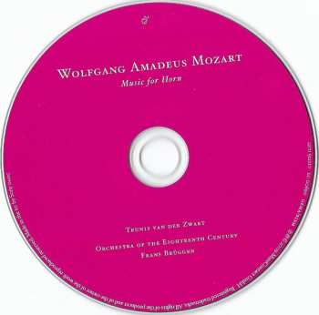 CD Teunis van der Zwart: Mozart: Music For Horn 