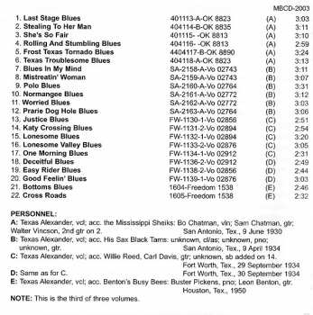 CD Texas Alexander: Complete Recordings In Chronological Order (9 June 1930 To 1950) Volume 3