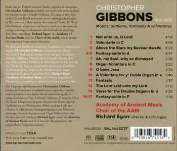 SACD The Academy Of Ancient Music: Christopher Gibbons: Motets, anthems, fantasias & voluntaries