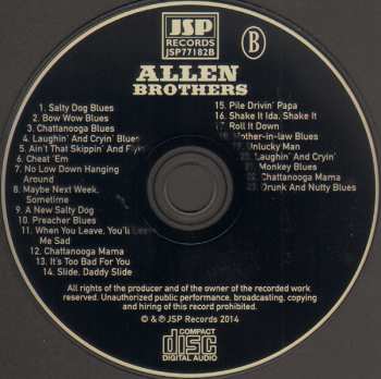 4CD/Box Set The Allen Brothers: The Allen Brothers With Other Country Brother Acts