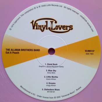 2LP The Allman Brothers Band: Eat A Peach LTD | CLR