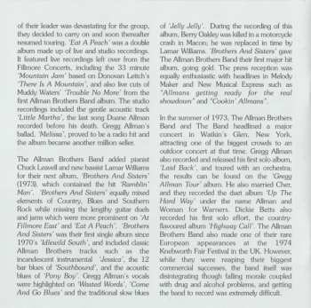 CD The Allman Brothers Band: Reach For The Sky / Brothers Of The Road