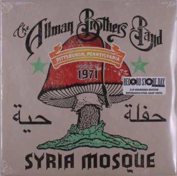 2LP The Allman Brothers Band: Syria Mosque Pittsburgh, PA January 17, 1971 LTD | NUM | CLR