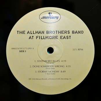 2LP The Allman Brothers Band: The Allman Brothers Band At Fillmore East
