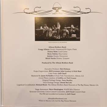 3LP The Allman Brothers Band: Manley Field House, Syracuse University April 7, 1972 CLR | LTD | NUM