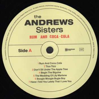 LP The Andrews Sisters: Rum And Coca-Cola