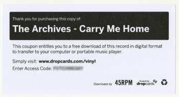 2LP The Archives: Carry Me Home