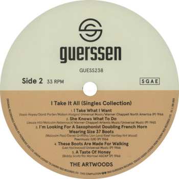 2LP The Artwoods: I Take It All (Singles Collection)