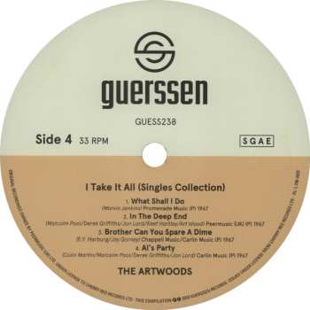 2LP The Artwoods: I Take It All (Singles Collection)