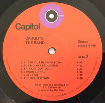 LP The Band: Cahoots LTD | CLR