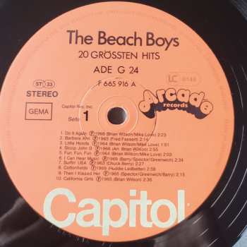 LP The Beach Boys: 20 Grössten Hits
