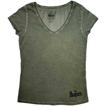 Merch The Beatles: The Beatles Ladies T-shirt: Corner Logo (small) S