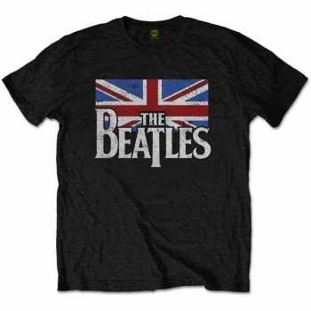 Merch The Beatles: Children's T-shirt Dop T Logo The Beatles & Vintage Flag 