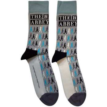 Merch The Beatles: The Beatles Unisex Ankle Socks: Abbey Road Colours Crossing Repeat (grey) (uk Size 4 - 7) 36 - 42