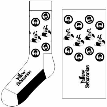 Merch The Beatles: Ankle Socks Band & Meanies Monochrome 