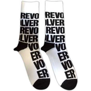 Merch The Beatles: Ankle Socks Revolver Text Repeat