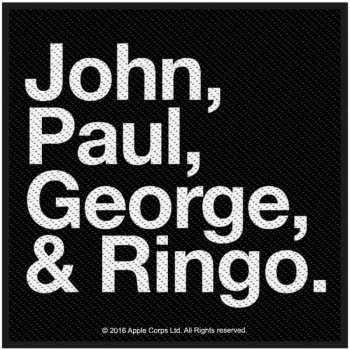 Merch The Beatles: Patch John, Paul, George & Ringo