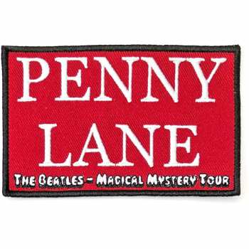 Merch The Beatles: Patch Penny Lane Red 