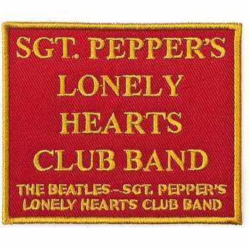 Merch The Beatles: Patch Sgt Pepper's….red 