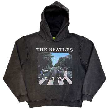 Merch The Beatles: Stone Wash Sweatshirt Abbey Road & Logo The Beatles