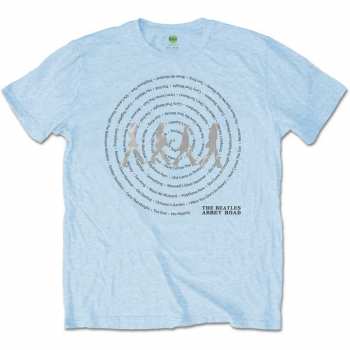 Merch The Beatles: T-shirt Abbey Road Songs Swirl 