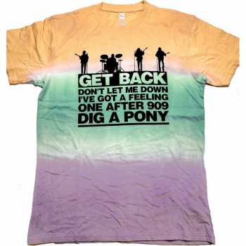 Merch The Beatles: Tričko Get Back Gradient  S