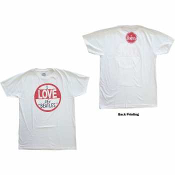 Merch The Beatles: Tričko I Love  S