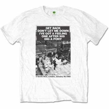 Merch The Beatles: Tričko Rooftop Songs  S