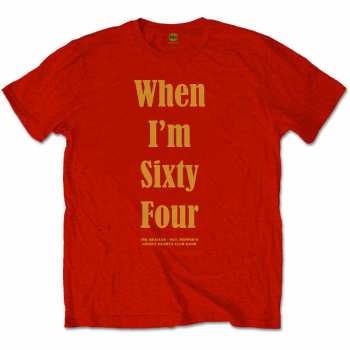 Merch The Beatles: T-shirt When I'm Sixty Four 