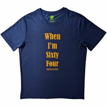 Merch The Beatles: The Beatles Unisex T-shirt: When I'm Sixty Four (back Print) (small) S
