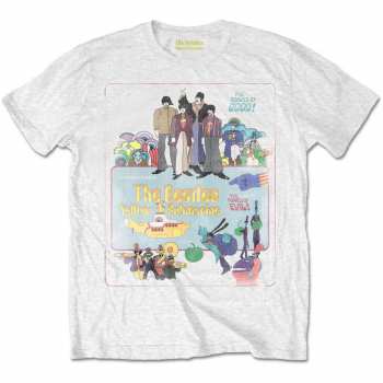 Merch The Beatles: T-shirt Yellow Submarine Vintage Movie Poster 