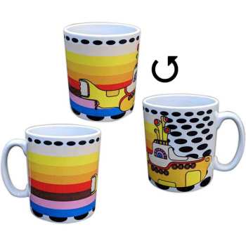 Merch The Beatles: The Beatles Unboxed Mug: Yellow Submarine Coloured Stripes (white)