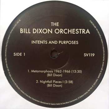 LP The Bill Dixon Orchestra: Intents And Purposes