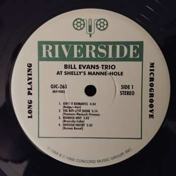 LP The Bill Evans Trio: Bill Evans Trio At Shelly's Manne-Hole